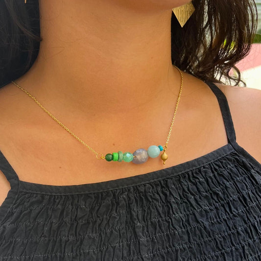Collar amazonita
